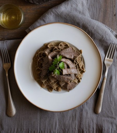 Light Beef Stroganoff recipe image