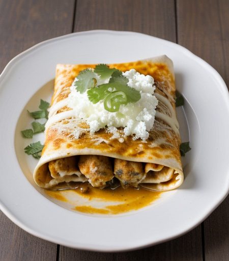 Light: Chicken & Cheese Enchiladas recipe image