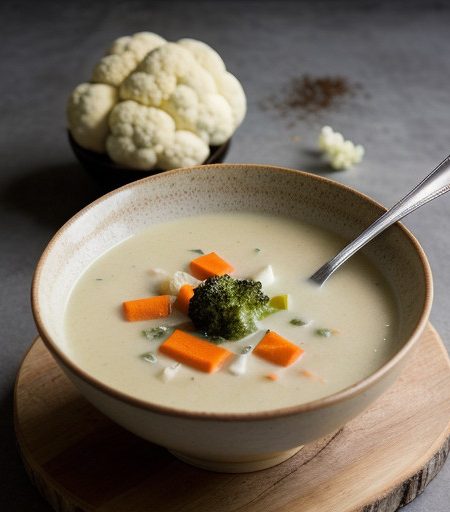 Light Cream of Veggie Soup recipe image