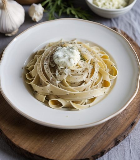 Light Fettucine Alfredo recipe image