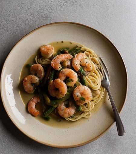 Light Shrimp Scampi recipe image