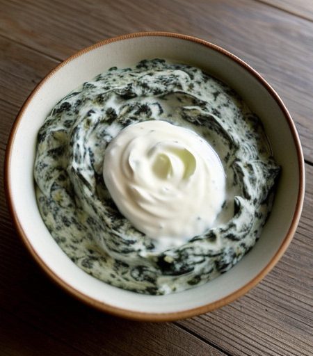 Light Spinach Dip recipe image