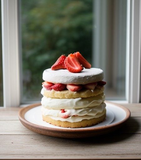 Light Strawberry Shortcake recipe image