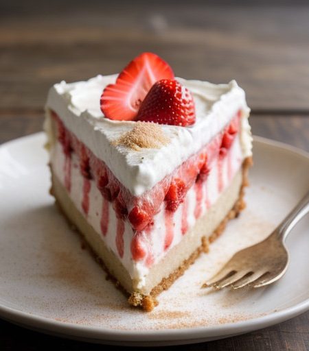 Light and Luscious Strawberry Cheesecake recipe image