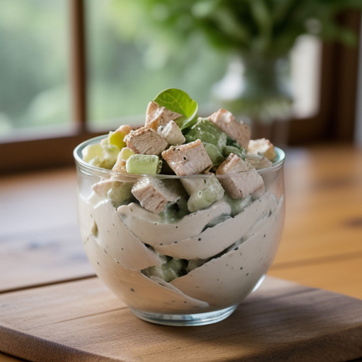 Lighter Chicken Waldorf Salad recipe image