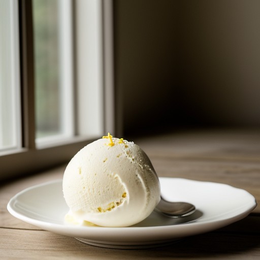 Lightly Lemon Ice Cream recipe image