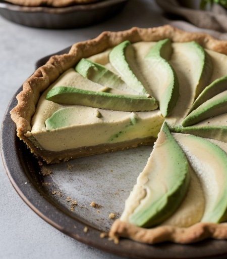 Lime - Avocado Pie recipe image