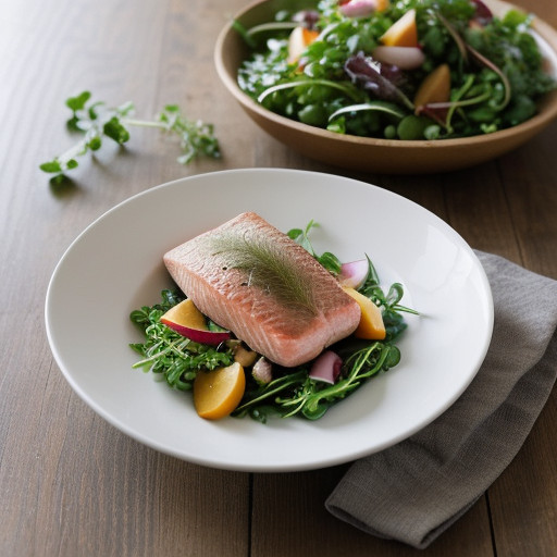 Lime Gravad Lax With a Salad of Watercress, Pear And recipe image