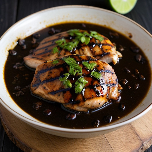 Lime-Grilled Chicken With Black Bean Sauce recipe image