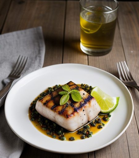 Lime-Marinated Halibut - Country Cooking recipe image