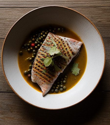 Lime-Marinated Snapper With Tomato-Caper Sauce (2.5 PTS recipe image