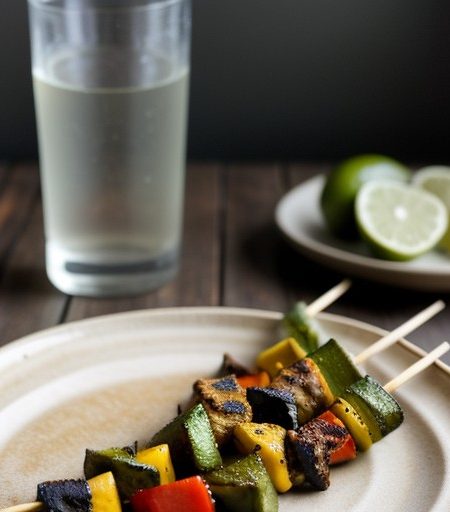 Lime Marinated Veggie Skewers recipe image