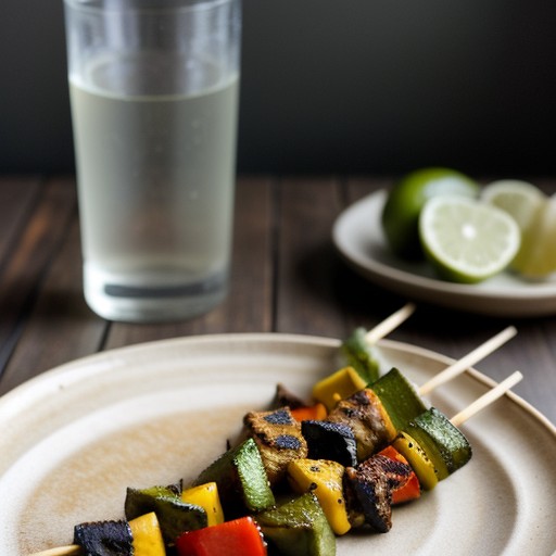 Lime Marinated Veggie Skewers recipe image