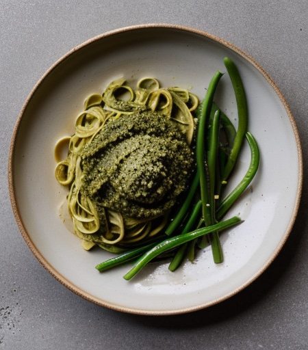Linguine Al Pesto Genovese recipe image