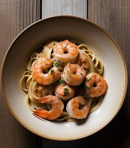 Linguine Gamberini (Garlic Shrimp Sauce recipe image
