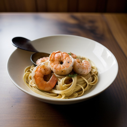 Linguine Gamberini (Garlic Shrimp Sauce