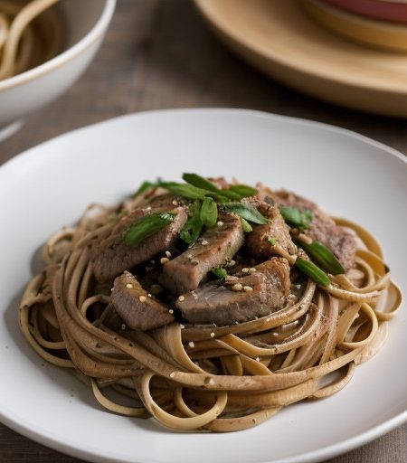 Linguine & Pork Stir-Fry recipe image