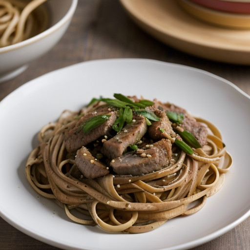 Linguine & Pork Stir-Fry recipe image