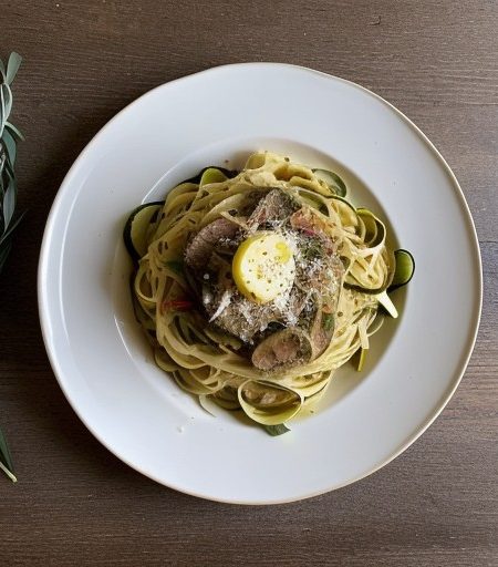 Linguine Primavera Della Santa Maria recipe image