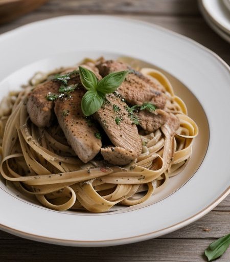 Linguine & Turkey Saute recipe image
