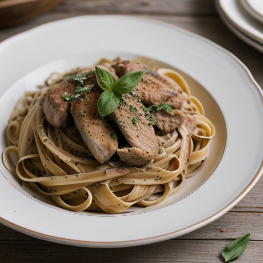 Linguine & Turkey Saute recipe image