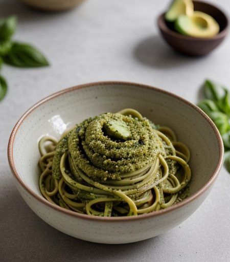Linguine With Avocado Pesto recipe image