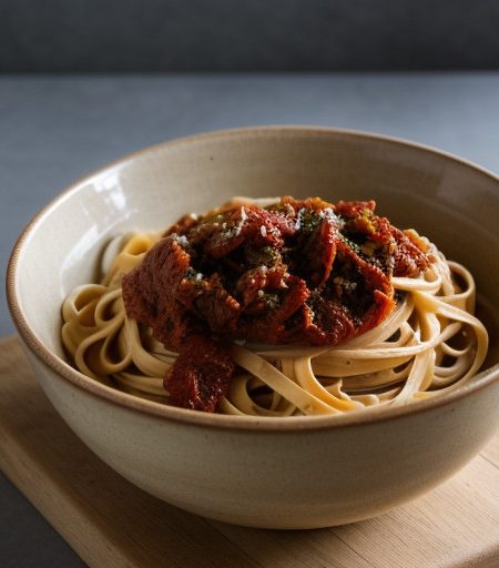 Linguine With Chicken Sauce recipe image