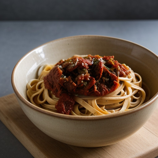 Linguine With Chicken Sauce recipe image