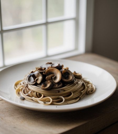 Linguine With Exotic Mushrooms recipe image