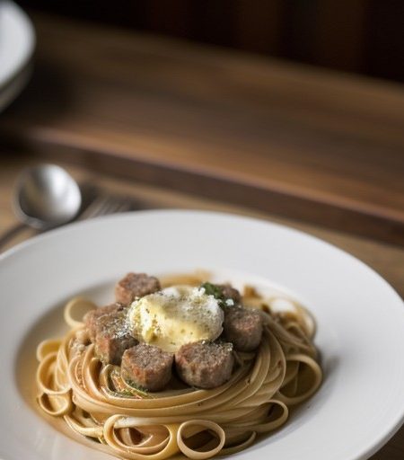 Linguine With Italian Sausage recipe image