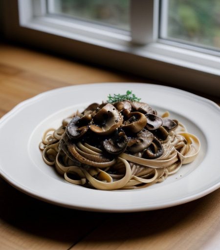 Linguine With Mushrooms recipe image