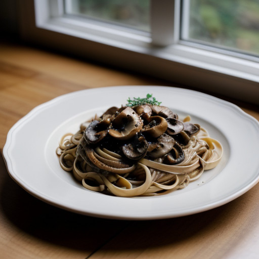 Linguine With Mushrooms recipe image