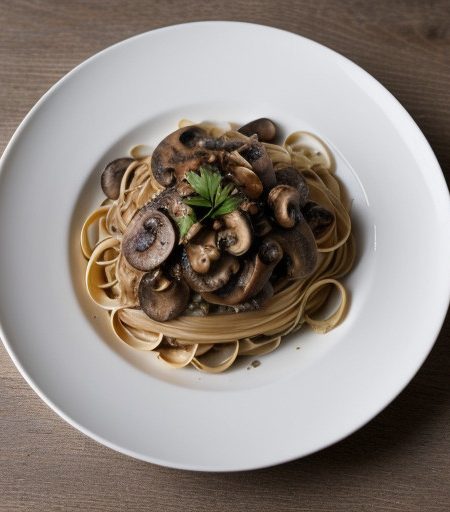 Linguine With Mushrooms recipe image