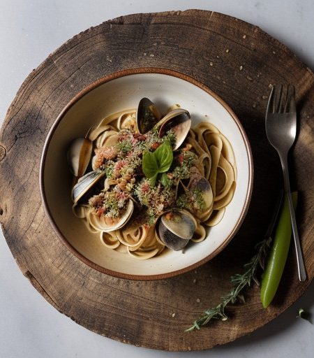 Linguine With Red Clam Sauce recipe image