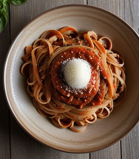 Linguine With Red Pepper Sauce recipe image