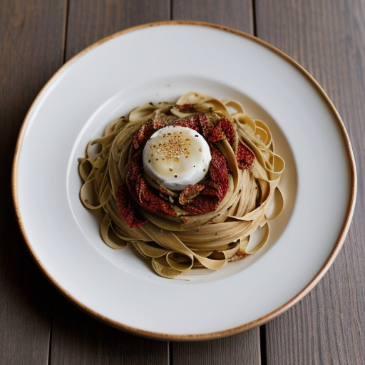 Linguine With Sun-Dried Tomatoes & Toasted recipe image