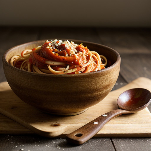 Linguine With Triple-Red-Pepper Sauce - Bon Appetit recipe image