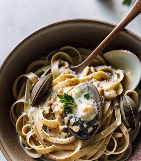 Linguine With White Clam Sauce 1 recipe image