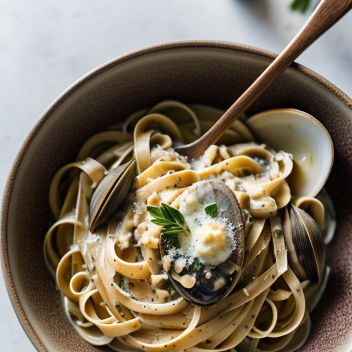 Linguine With White Clam Sauce 1 recipe image