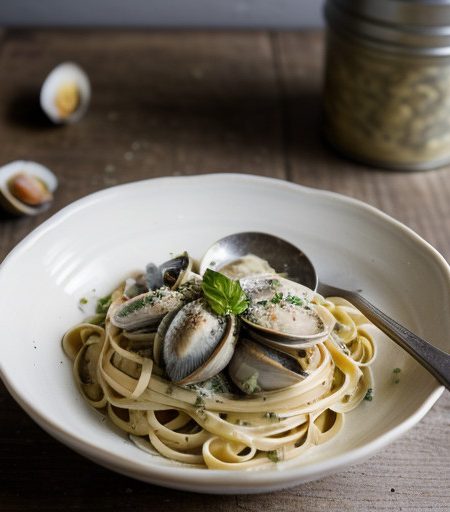 Linguine With White Clam Sauce recipe image