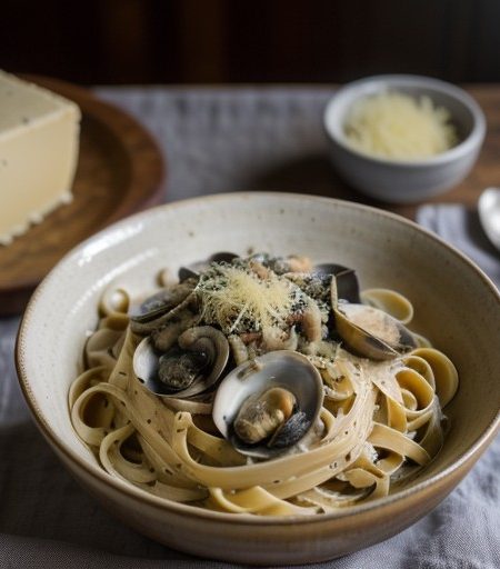 Linguine in Clam Sauce DNSR31 A recipe image