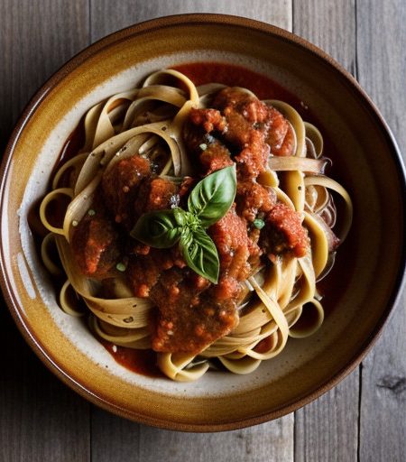 Linguini With Tomato-Basil Sauce recipe image