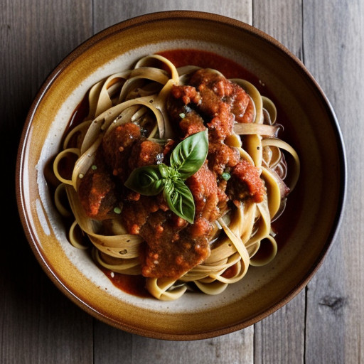 Linguini With Tomato-Basil Sauce recipe image