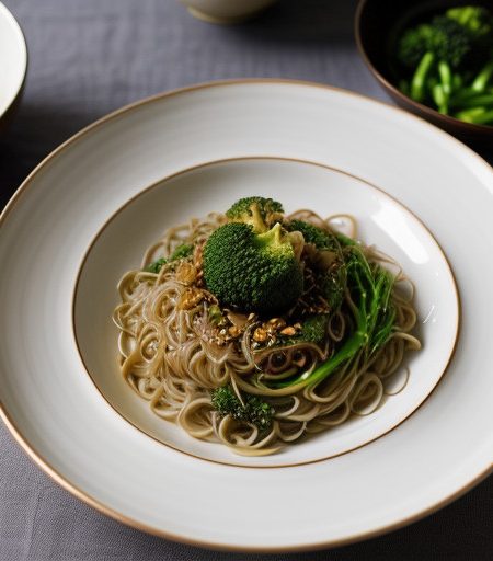 Lite: Rice Noodles With Broccoli recipe image