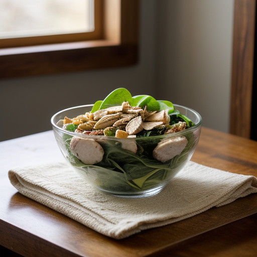 Live-Well: Chicken & Spinach Salad recipe image