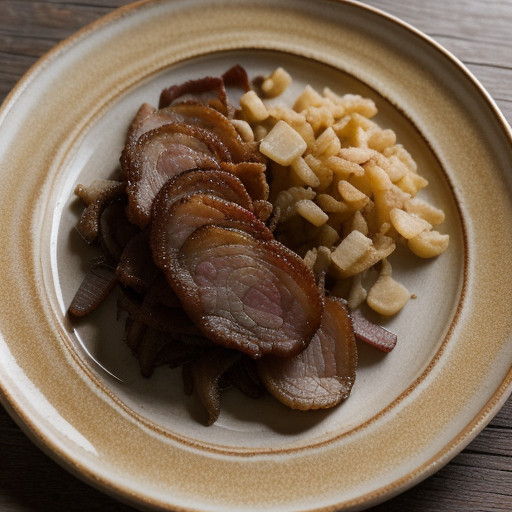 Liver~ Bacon & Onions. recipe image