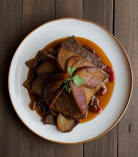 Liver With Onions and Apples recipe image