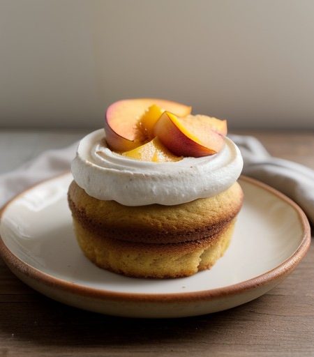 Lo-Fat Shortcut Peach Shortcake (4 PTS recipe image