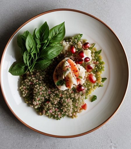 Lobster Tabbouleh With Basil recipe image