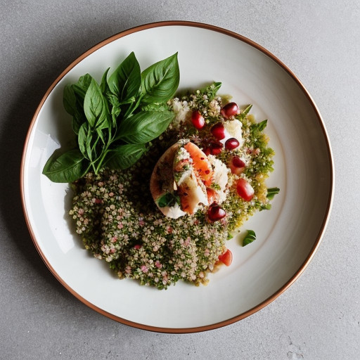 Lobster Tabbouleh With Basil recipe image